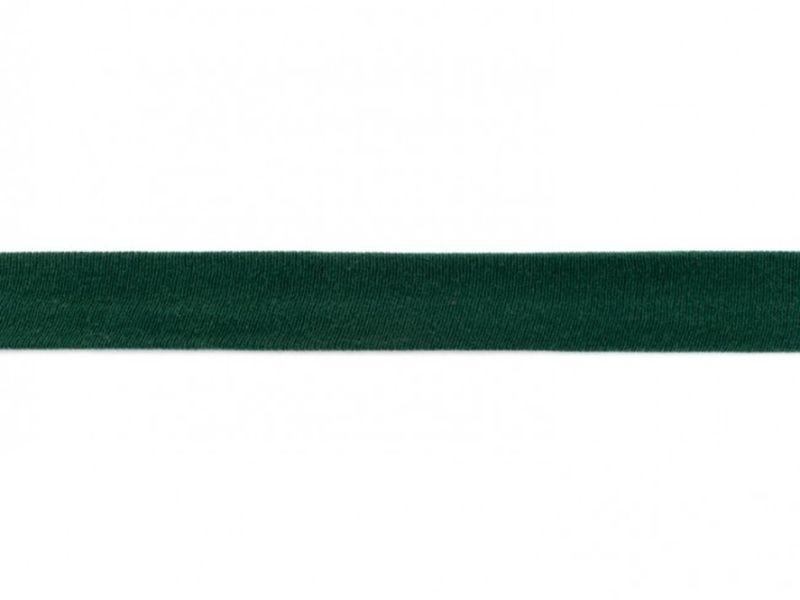 Elastisches Jersey - Schrägband 20 mm tannengrün