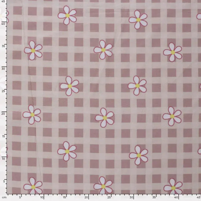blumen-rosa-karo-flanell-stoff-stoffpilz