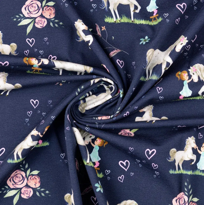 pferd-maedchen-baumwolljersey-marine-stoff-stoffpilz