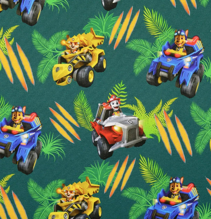 Baumwolljersey Stoff Paw Patrol Grün