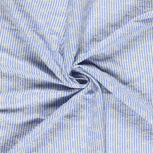 blau-streifen-blumen-stickerei-uni-stoffe-stoffpilz