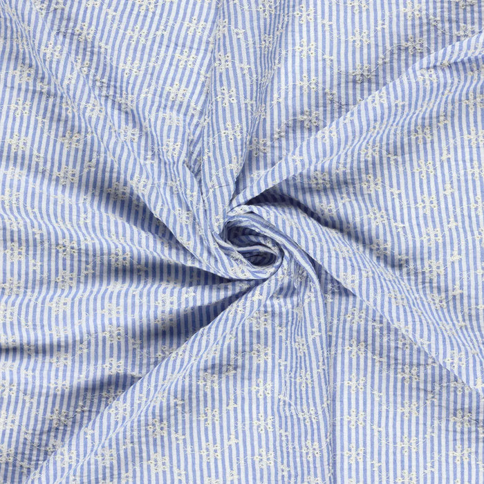 blau-streifen-blumen-stickerei-uni-stoffe-stoffpilz