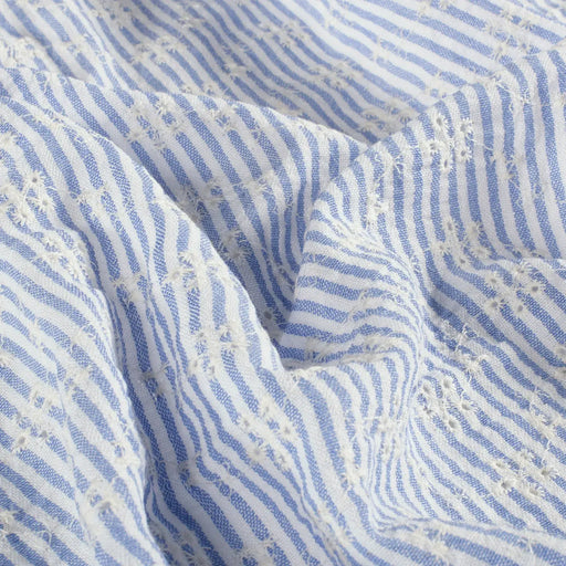 blau-streifen-blumen-stickerei-uni-stoffe-stoffpilz