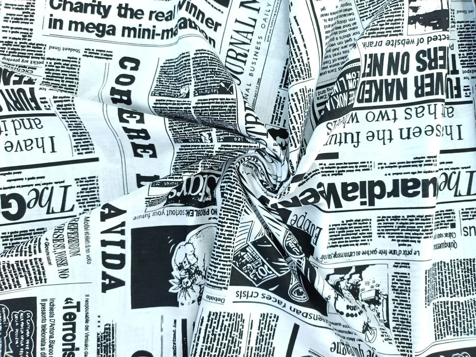 zeitung-weiss-baumwolle-stoff