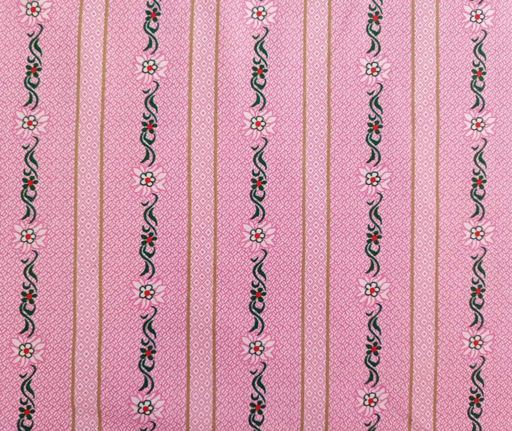 Baumwolljersey Stoff Edelweiss rosa —