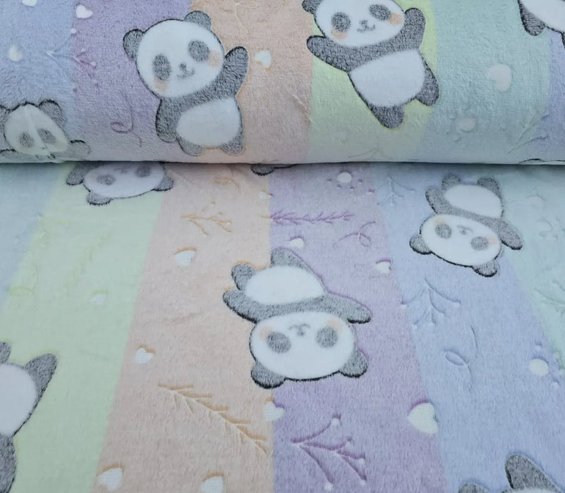 panda-gestreift-mehrfarbig-fleece-bunt-stoff-stoffpilz