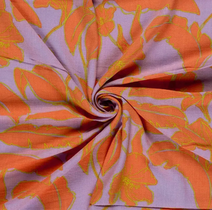 blumen-lila-gewebtes-viskose-leinen-stoff-stoffpilz