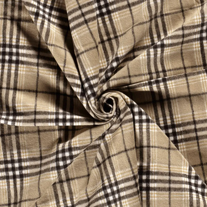 jacquard-gebuerstet-Karo-beige-stoff-stoffpilz