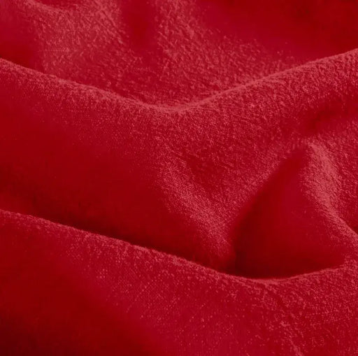 uni-roter-leinen-gewaschen-stoff-stoffpilz