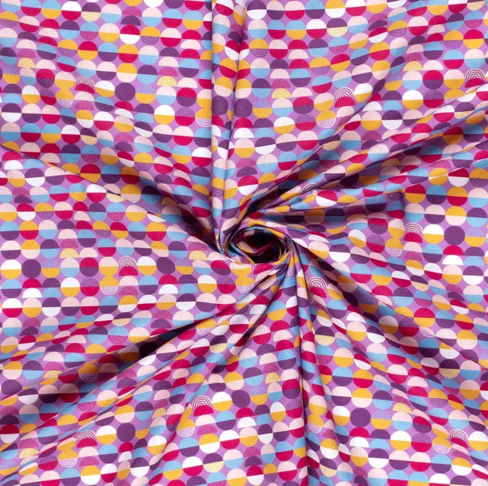Kreise-lila-popeline-stoff-stoffpilz