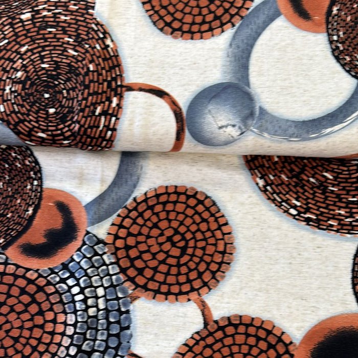 rost-und-graue-mosaik-kreise-auf-hellem-hintergrund-stoffe-stoffpilz