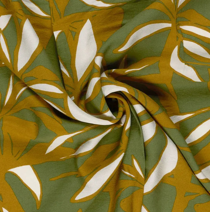 blumen-khakigruen-nylon-viskose-stoff-stoffpilz