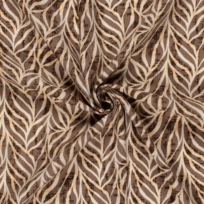 blaetter-abstrakt-linen-viskose-braun-stoff-stoffpilz