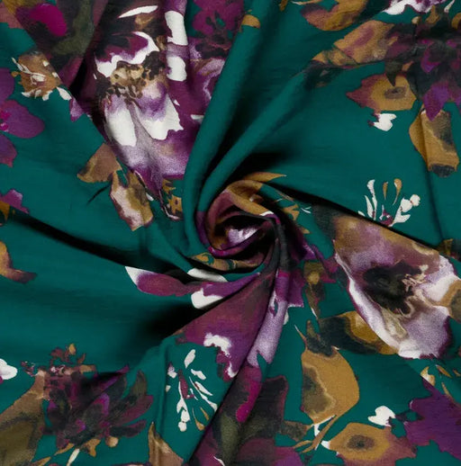 blumen-petrol-nylon-viskose-stoff-stoffpilz