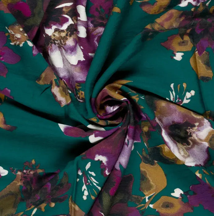 blumen-petrol-nylon-viskose-stoff-stoffpilz