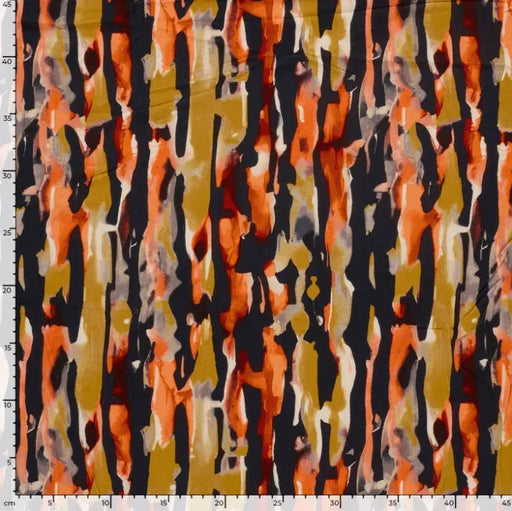 ziegel-orange-abstrakt-viskose-jersey-stoff-stoffpilz-schoeftland